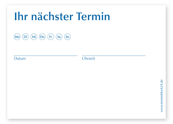 Terminzettel Mini"Classic" Terminzettel Mini"Classic"