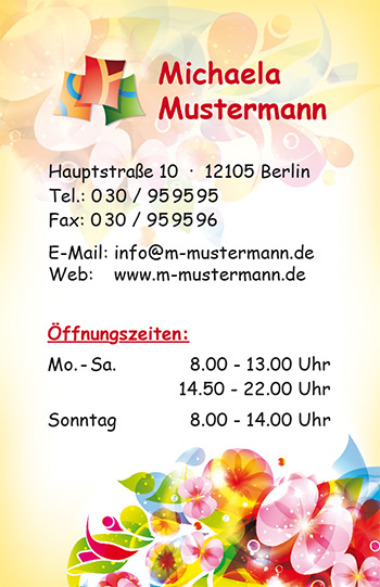 1212010287 Visitenkarte "Abstrakte Vielfalt" Visitenkarte "Abstrakte Vielfalt"