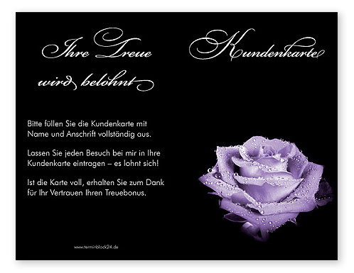 1206010123 Kundenkarte "Mitternachtstau" Kundenkarte "Mitternachtstau"