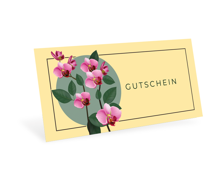 1208010405 Gutscheinkarte Classic "Orchid" individuell Gutscheinkarte Classic "Orchid" individuell