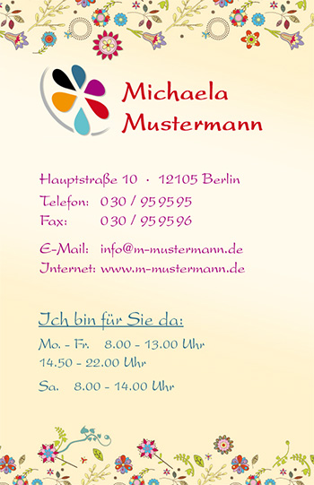 1212010324 Visitenkarte "Kinderzimmer" Visitenkarte "Kinderzimmer"