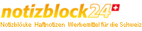 https://www.notizblock24.ch - Notizblöcke - Haftnotizen - Werbeartikel für die Schweiz
