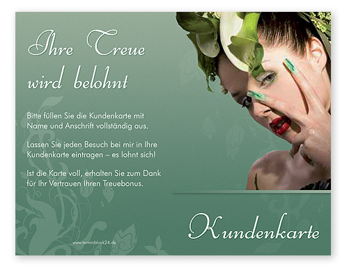 1206010145 Kundenkarte "exotic beauty" Kundenkarte "exotic beauty"