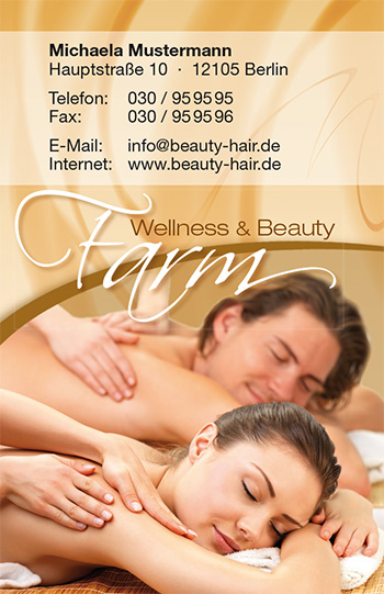 1212010164 Visitenkarte "Spa" Visitenkarte "Spa"