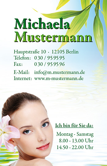 1212010242 Visitenkarte "Meerjungfrau" Visitenkarte "Meerjungfrau"