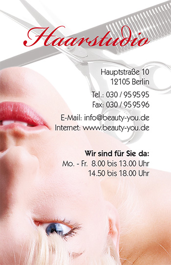 1212010121 Visitenkarte "Cindy" Visitenkarte "Cindy"