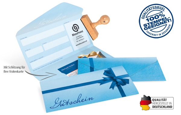 Gutscheinkarte Classic "blue surprise" Gutscheinkarte Classic "blue surprise"
