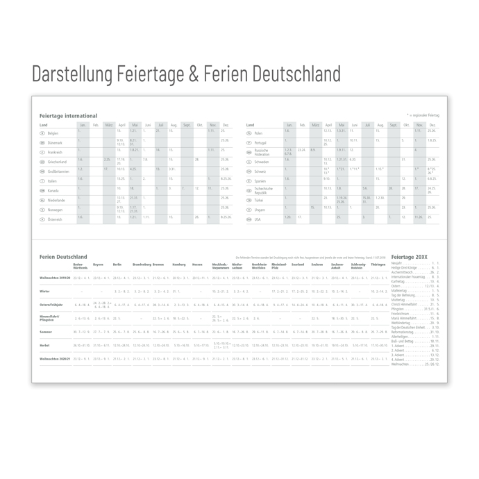 Tischquerkalender Business-Standard Softcover Tischquerkalender Business-Standard Softcover