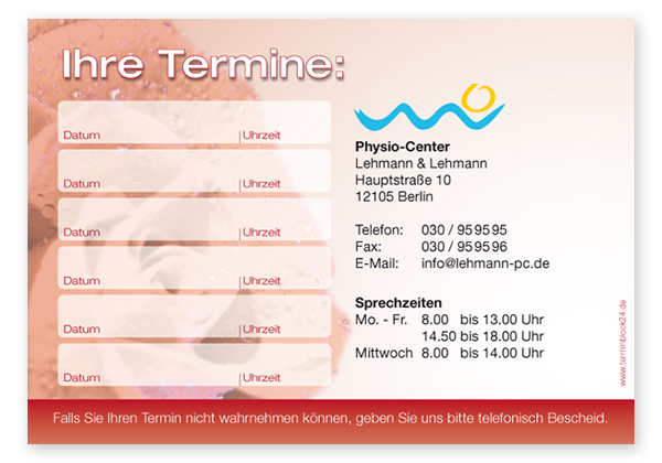 1214010614 Terminzettel "einsame Rose" - 6 Termine Terminzettel "einsame Rose" - 6 Termine