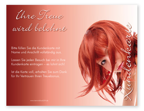 1206010118 Kundenkarte "red angel" Kundenkarte "red angel"