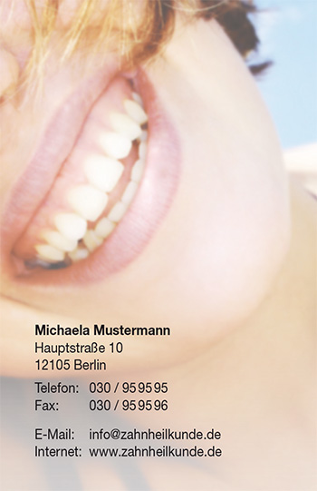 1212010135 Visitenkarte "healthy Smiles" Visitenkarte "healthy Smiles"