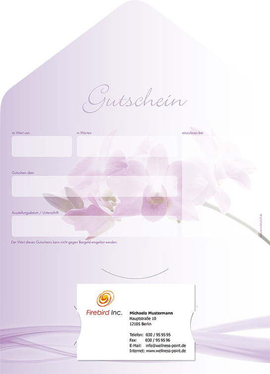 Gutscheinkarte Classic "süße Brise" individuell Gutscheinkarte Classic "süße Brise" individuell