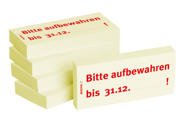 BIZSTIX® Business Haftnotizen "Bitte aufbewahren bis" BIZSTIX® Business Haftnotizen "Bitte aufbewahren bis"