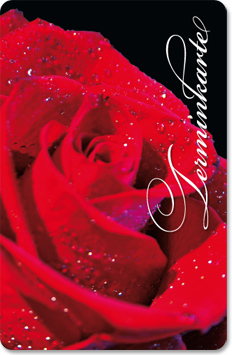 1204010124 Terminkarte "einsame Rose" Terminkarte "einsame Rose"