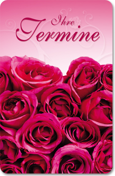 Terminkarte "Rosenherz" Terminkarte "Rosenherz"