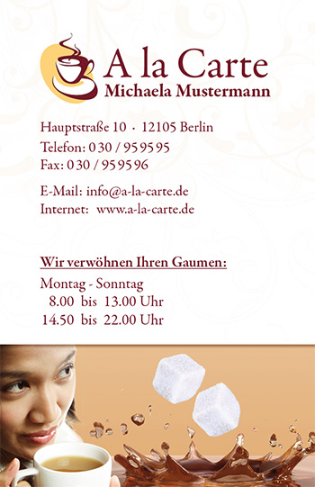 1212010157 Visitenkarte "Auszeit" Visitenkarte "Auszeit"