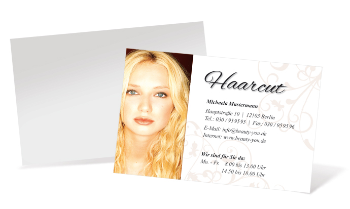 1212020117 Visitenkarte "blonde Schönheit" Landscape Visitenkarte "blonde Schönheit" Landscape