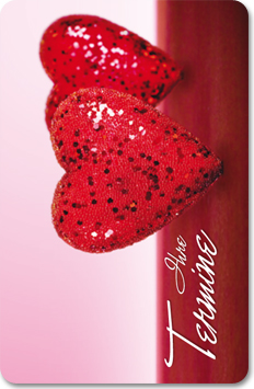 Terminkarte "rote Herzen" Terminkarte "rote Herzen"