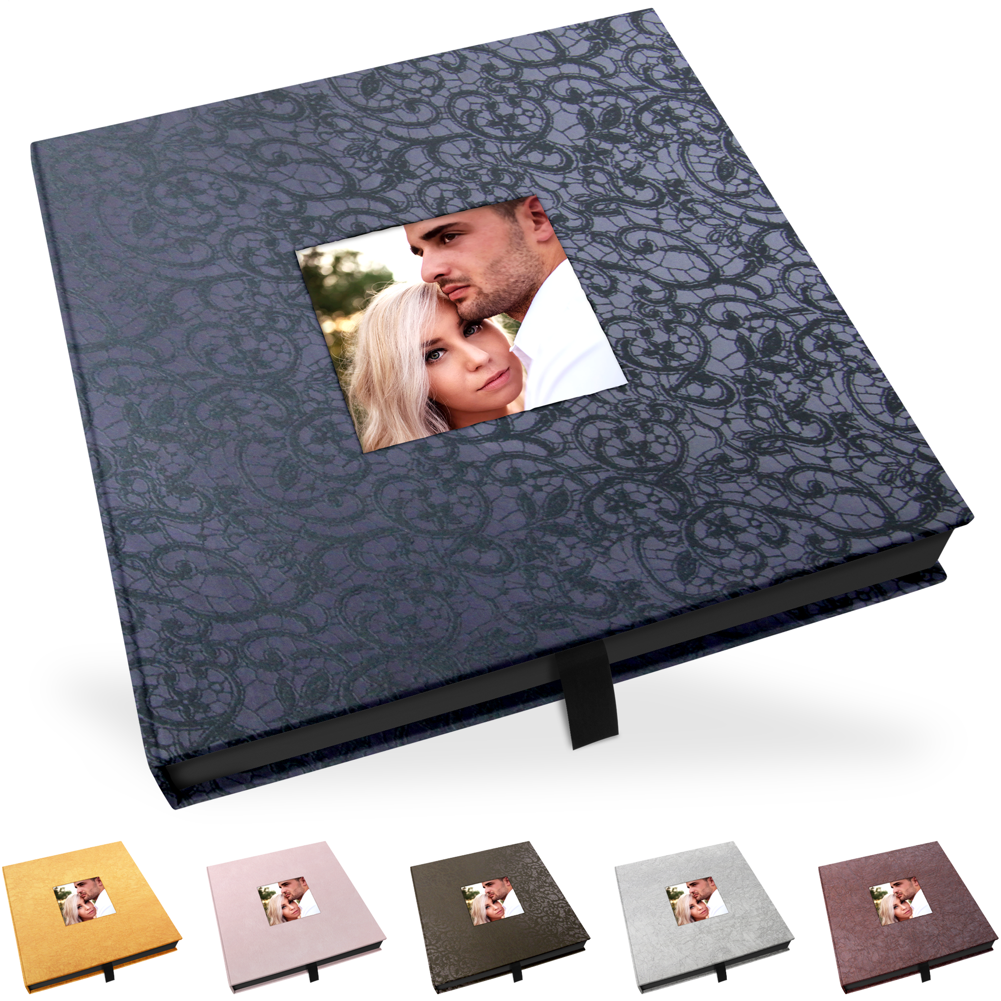 SCHD-IS-24x24 Klappschachtel 25 x 25 cm, mit Bildausschnitt, Innenschachtel schwarz Klappschachtel 25 x 25 cm, mit Bildausschnitt, Innenschachtel schwarz