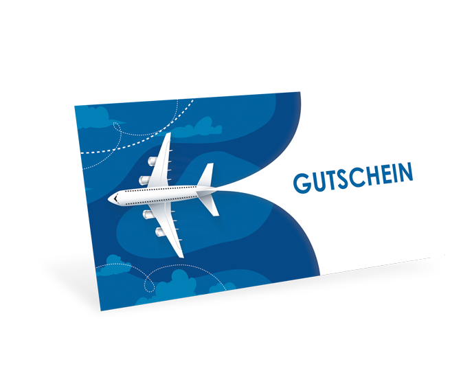 1208010379 Gutscheinkarte Classic "Abflug" individuell Gutscheinkarte Classic "Abflug" individuell