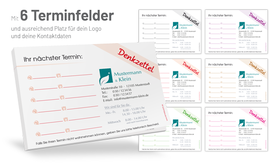 1202010601 Terminzettel Classic #1.6 Terminzettel Classic #1.6