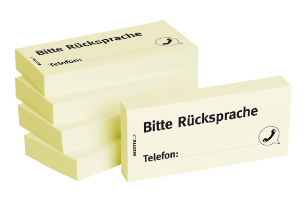 BIZSTIX® Business Haftnotizen "Bitte Rücksprache" BIZSTIX® Business Haftnotizen "Bitte Rücksprache"