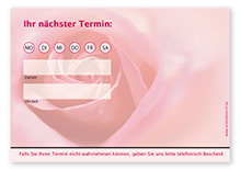 1215010104 Terminzettel "zarte Rose" - 1 Termin mit Wochentagen Terminzettel "zarte Rose" - 1 Termin mit Wochentagen