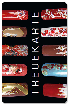 1244010140 Treuekarte "creative Nail Art" Treuekarte "creative Nail Art"