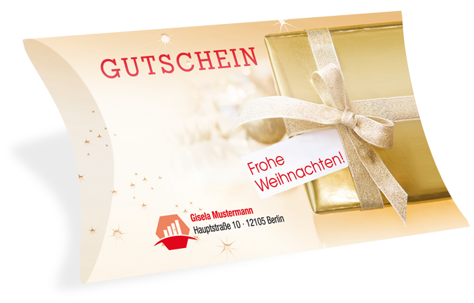 Gutscheinkarte Etui "golden wonder" individuell