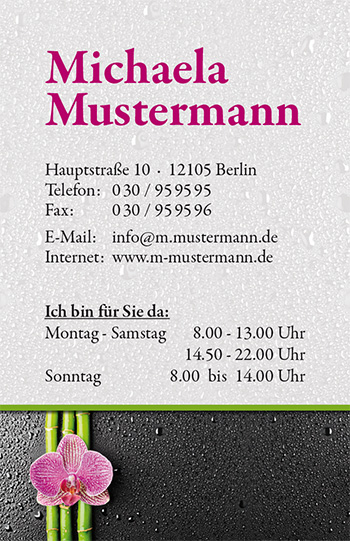 1212010248 Visitenkarte "Asia Frische" Visitenkarte "Asia Frische"