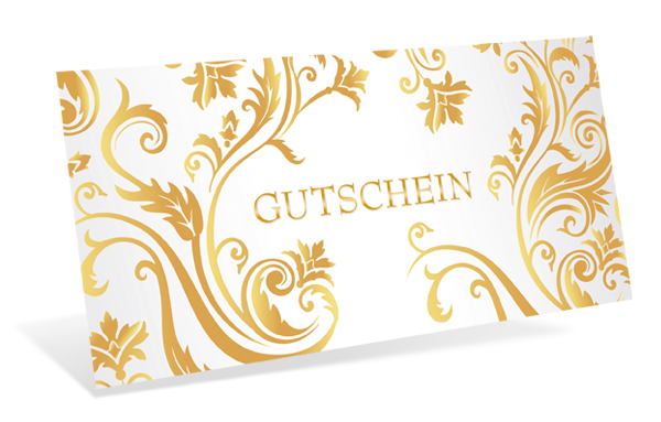 1209010298 Gutscheinkarte Classic "brown ornament" Gutscheinkarte Classic "brown ornament"