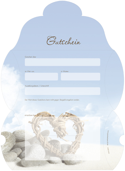 Gutscheinkarte Etui "Strandgut" Gutscheinkarte Etui "Strandgut"