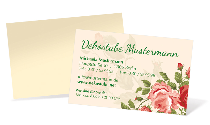 1212020297 Visitenkarte "arctic rose" Landscape Visitenkarte "arctic rose" Landscape