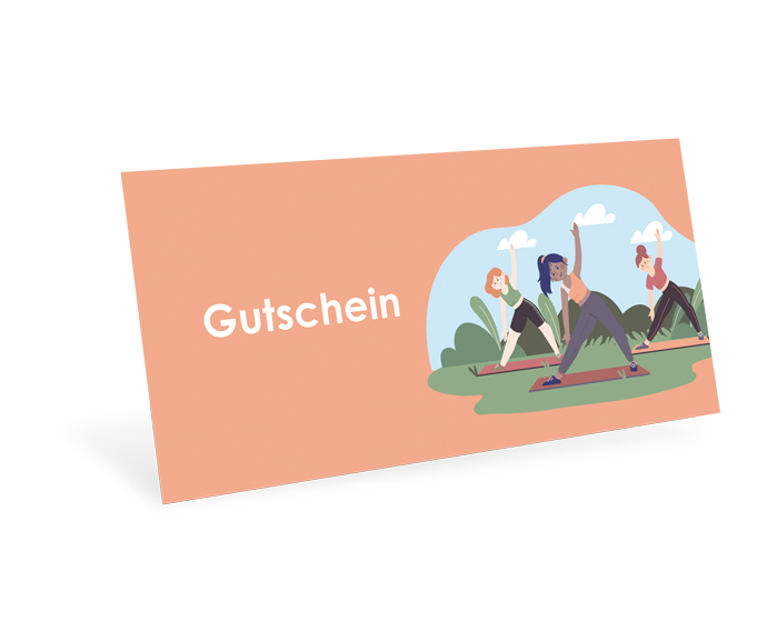 Gutscheinkarte Classic "Yoga Crew" individuell Gutscheinkarte Classic "Yoga Crew" individuell