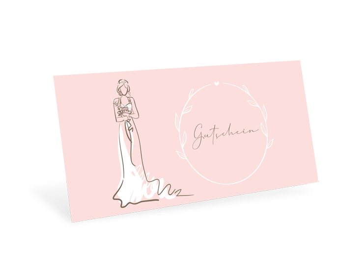 Gutscheinkarte Classic "Bride" individuell Gutscheinkarte Classic "Bride" individuell