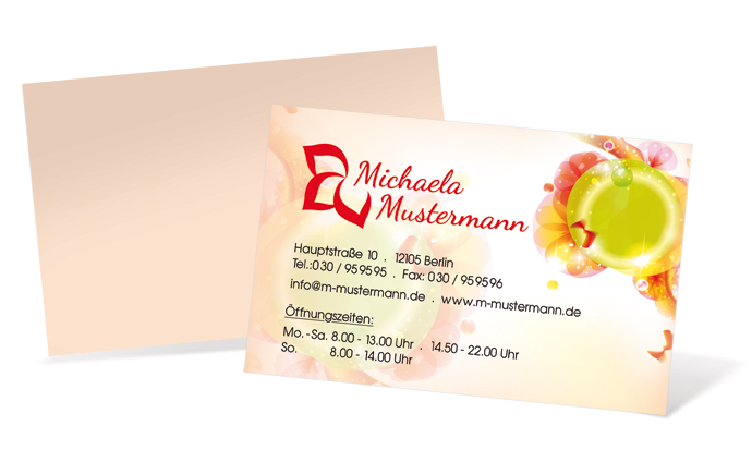 Visitenkarte "modern butterfly" Landscape Visitenkarte "modern butterfly" Landscape