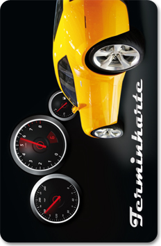 1204010211 Terminkarte "racer" Terminkarte "racer"