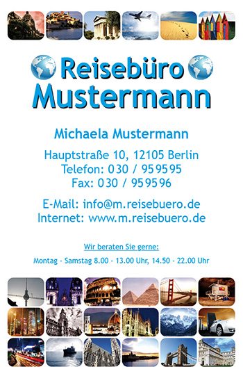 Visitenkarte "Attraktionen" Visitenkarte "Attraktionen"