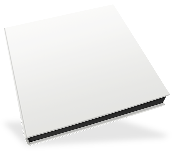 Klappschachtel 25 x 25 cm, ohne Bildausschnitt, Innenschachtel schwarz Klappschachtel 25 x 25 cm, ohne Bildausschnitt, Innenschachtel schwarz