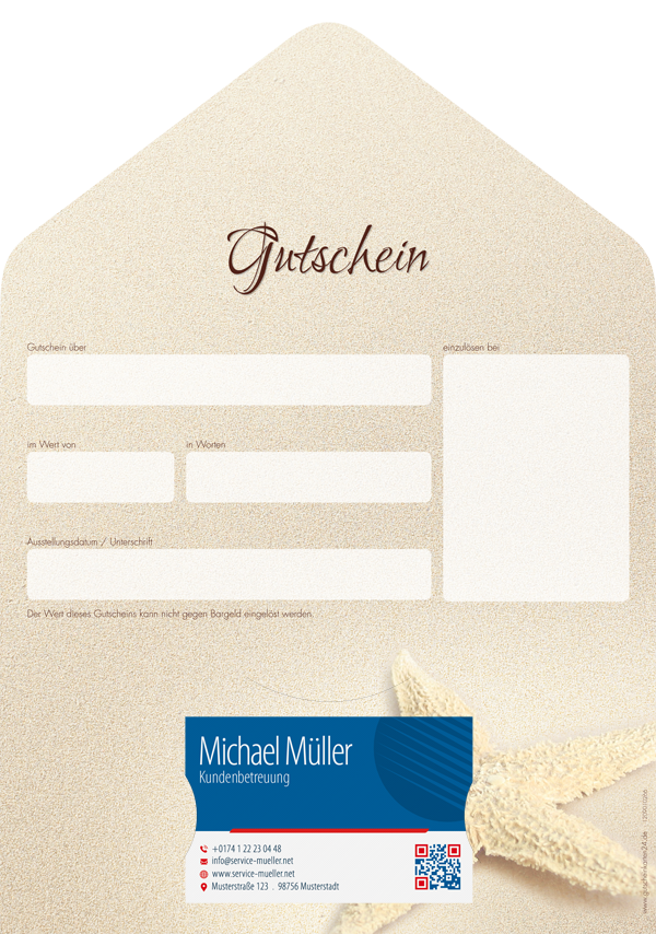 Gutscheinkarte Classic "Beachside" Gutscheinkarte Classic "Beachside"