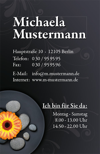 Visitenkarte "Steingerbera"