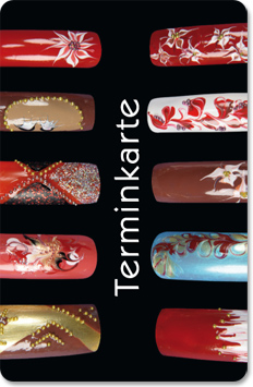 1204010140 Terminkarte "creative Nail Art" Terminkarte "creative Nail Art"