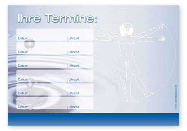 Terminzettel "Körperfrische" - 6 Termine