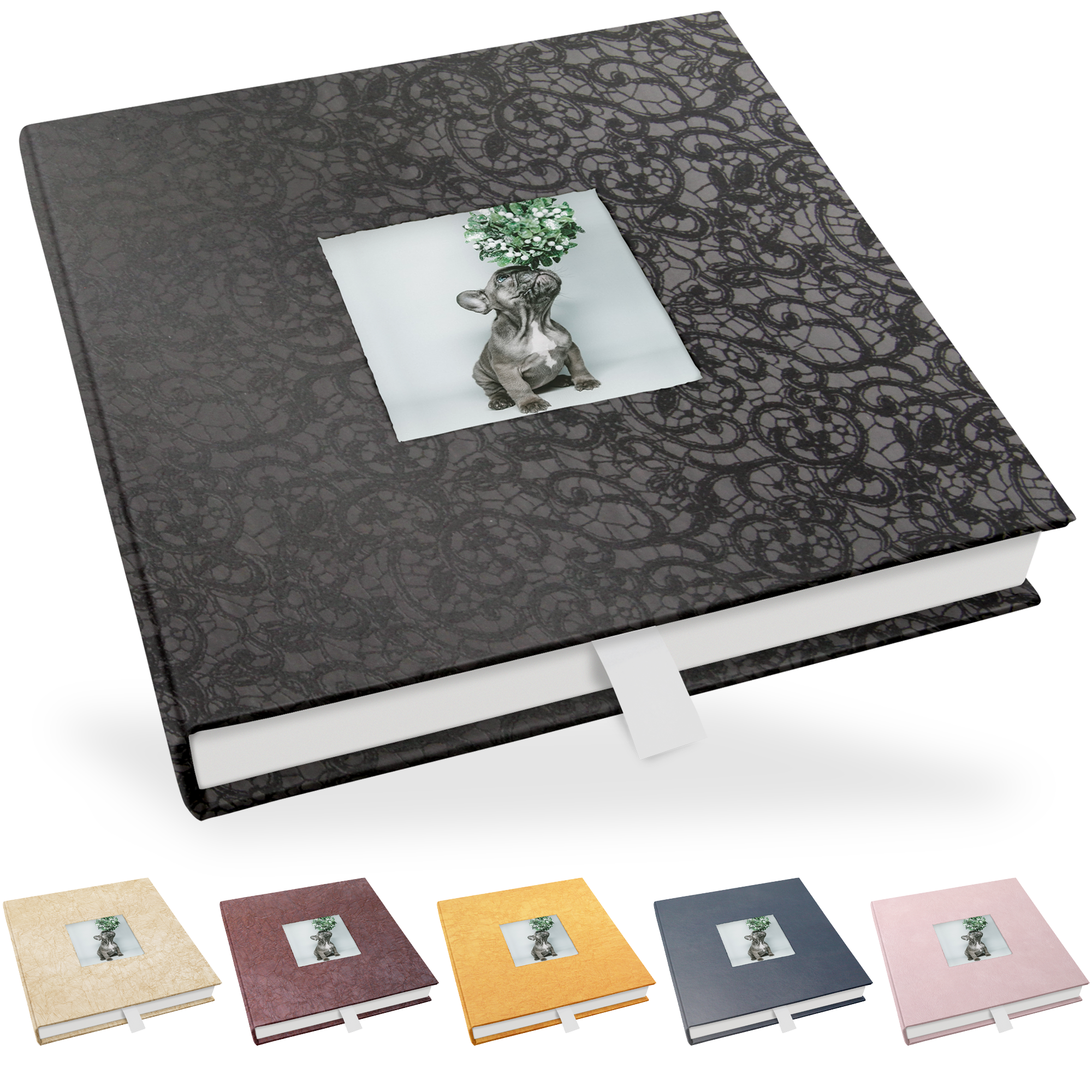 SCHD-IW-22x22 Klappschachtel 23 x 23 cm, mit Bildausschnitt, Innenschachtel weiß Klappschachtel 23 x 23 cm, mit Bildausschnitt, Innenschachtel weiß