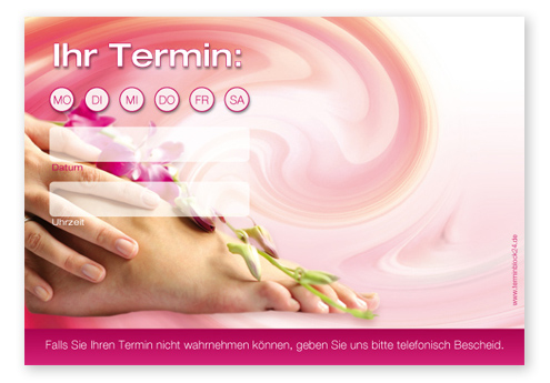Terminzettel "Streicheleinheiten" - 1 Termin mit Wochentagen Terminzettel "Streicheleinheiten" - 1 Termin mit Wochentagen
