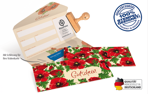 Gutscheinkarte Classic "Rosengarten"