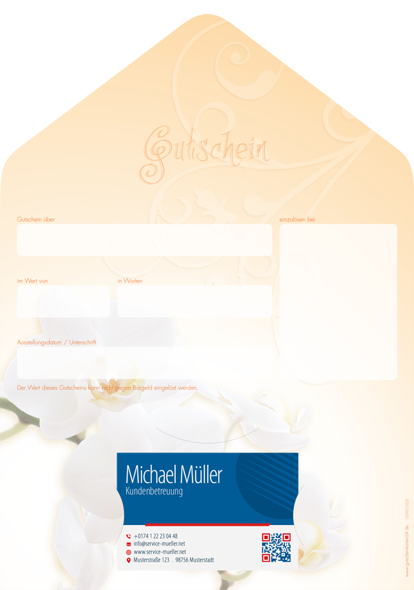 Gutscheinkarte Classic "Orchideen" Gutscheinkarte Classic "Orchideen"