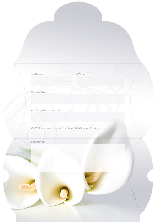 Gutscheinkarte Etui "calla" Gutscheinkarte Etui "calla"