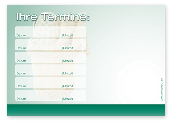 Terminzettel "Saunaliebe" - 6 Termine Terminzettel "Saunaliebe" - 6 Termine