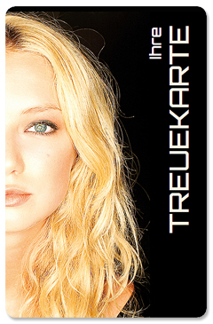 Treuekarte "blonde Schönheit" Treuekarte "blonde Schönheit"